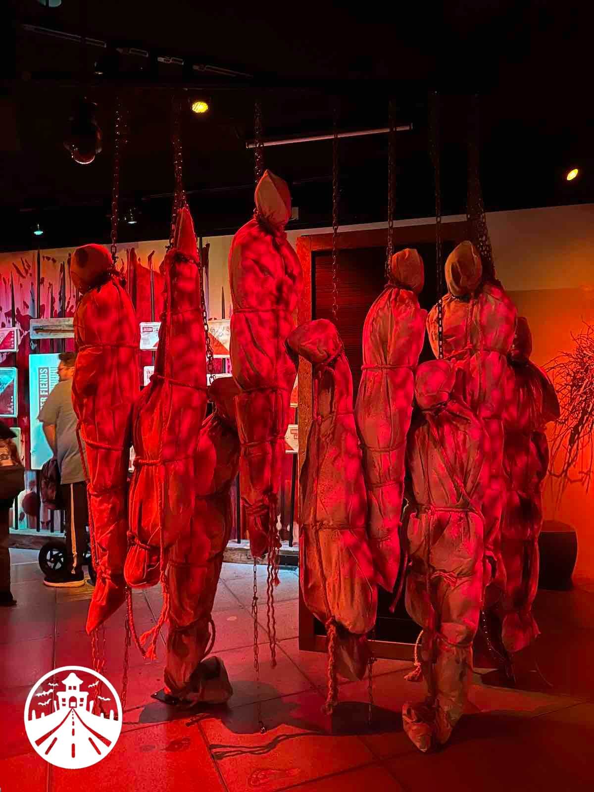 The bodies welcoming you at Scared to Death