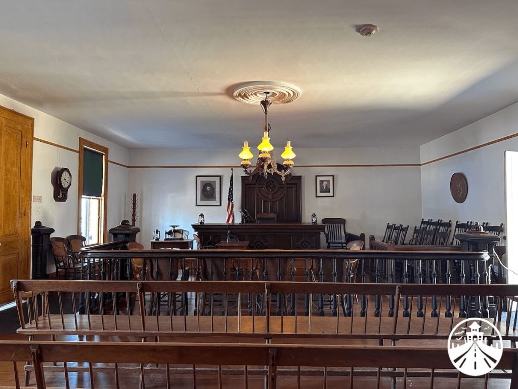 The Whaley House Museum courtroom.