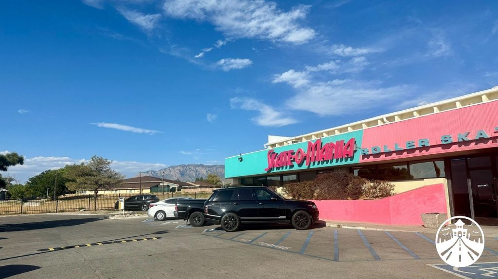 Exterior of the Skate-O-Mania roller rink used in Stranger Things Season 4.