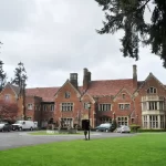 An image of Thornewood Castle in Lakewood, a tudor house.